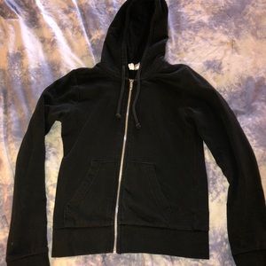 H&M Black Zip-up Hoodie